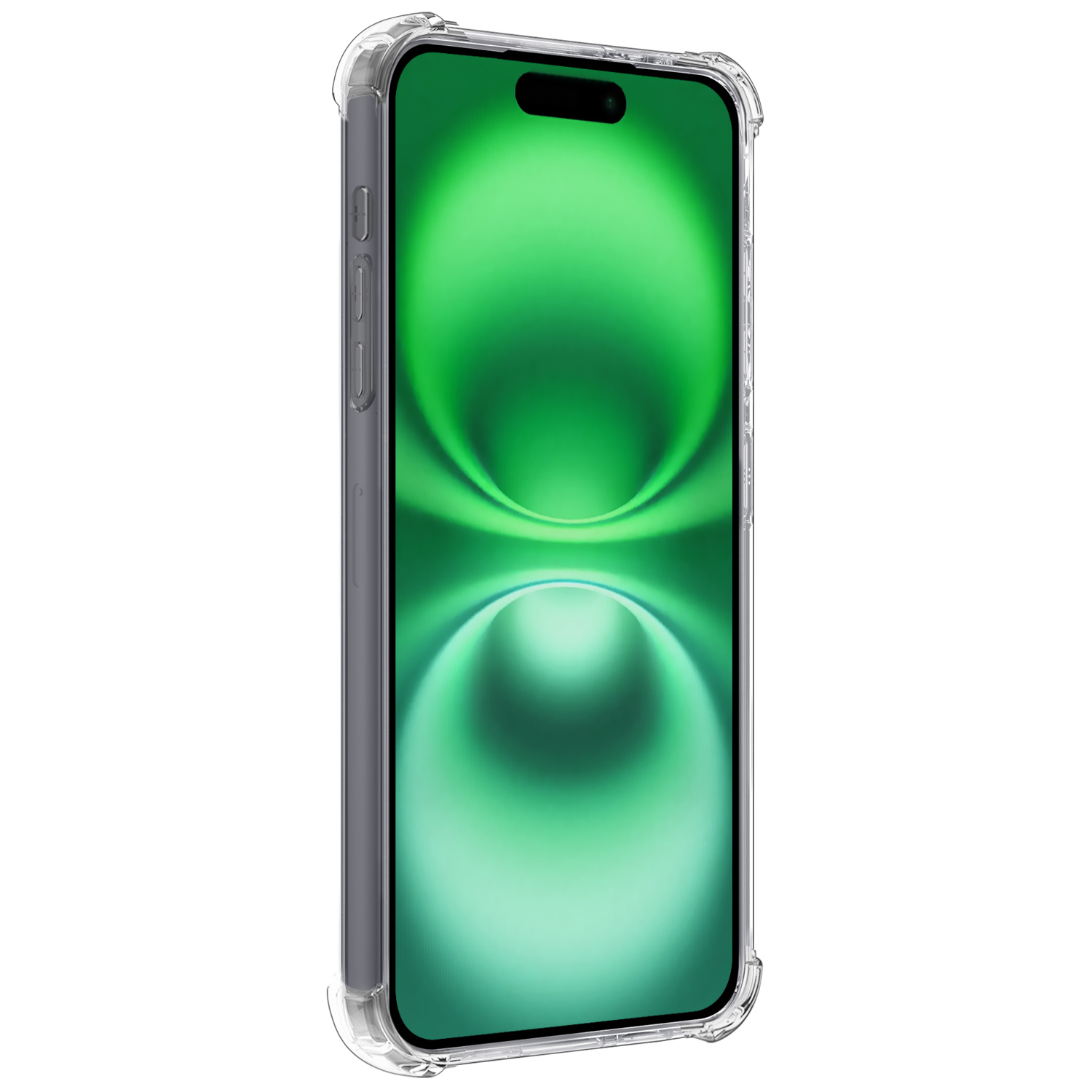 BASEY. Hoes Geschikt voor iPhone 16 Hoesje Shock Proof Case Hoes - Hoesje Geschikt voor iPhone 16 Hoes Cover Shockproof - Transparant - 2 Stuks