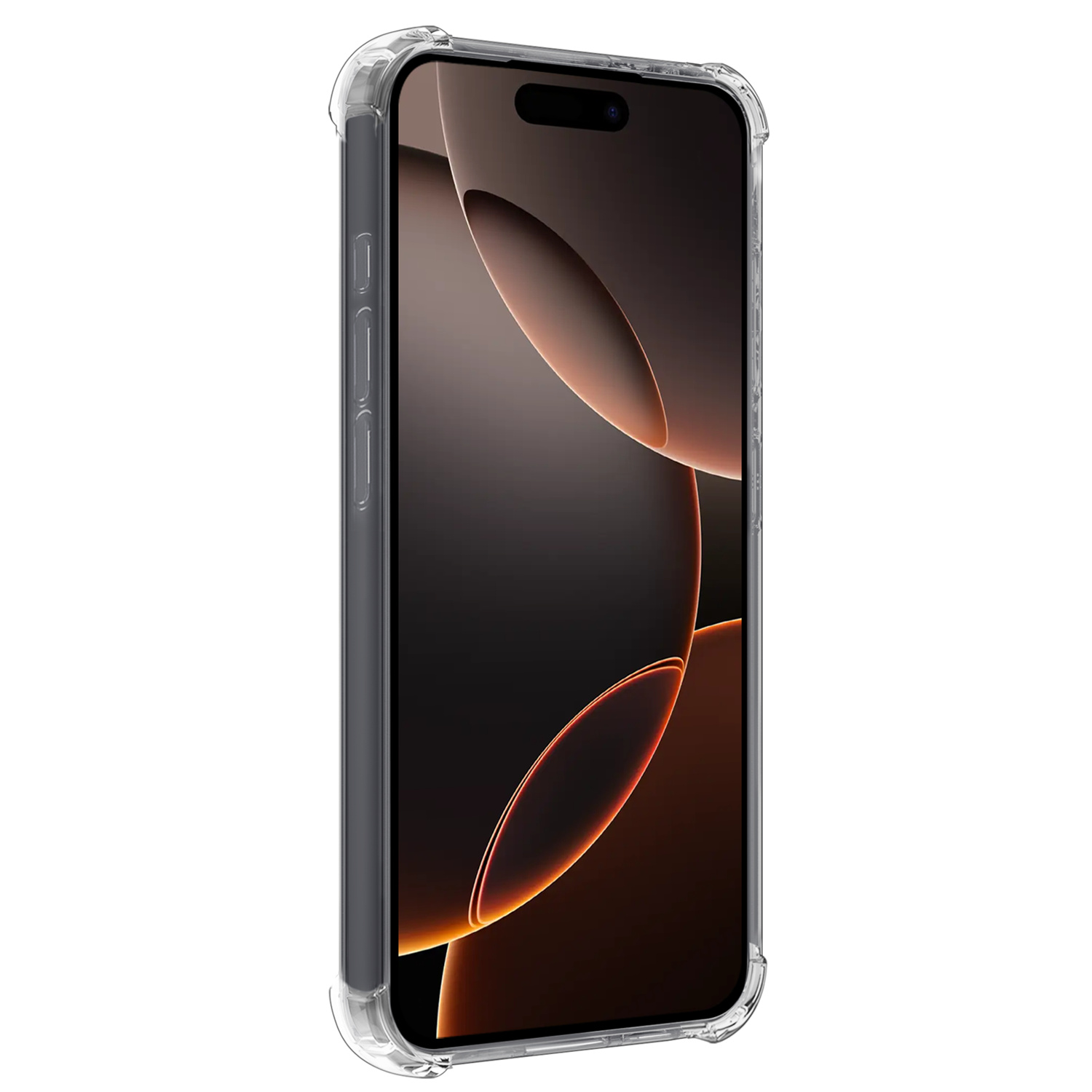 Nomfy Hoesje Geschikt voor iPhone 16 Pro Max Hoesje Shock Proof Cover Case Shockproof - Hoes Geschikt voor iPhone 16 Pro Max Hoes Siliconen Back Case - Transparant - 2 PACK