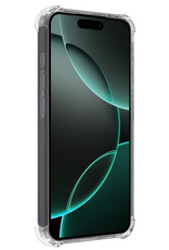 Forterra Hoesje Geschikt voor iPhone 16 Pro Case Shockproof Siliconen Hoes - Hoes Geschikt voor iPhone 16 Pro Hoesje Shock Proof Back Cover - Transparant