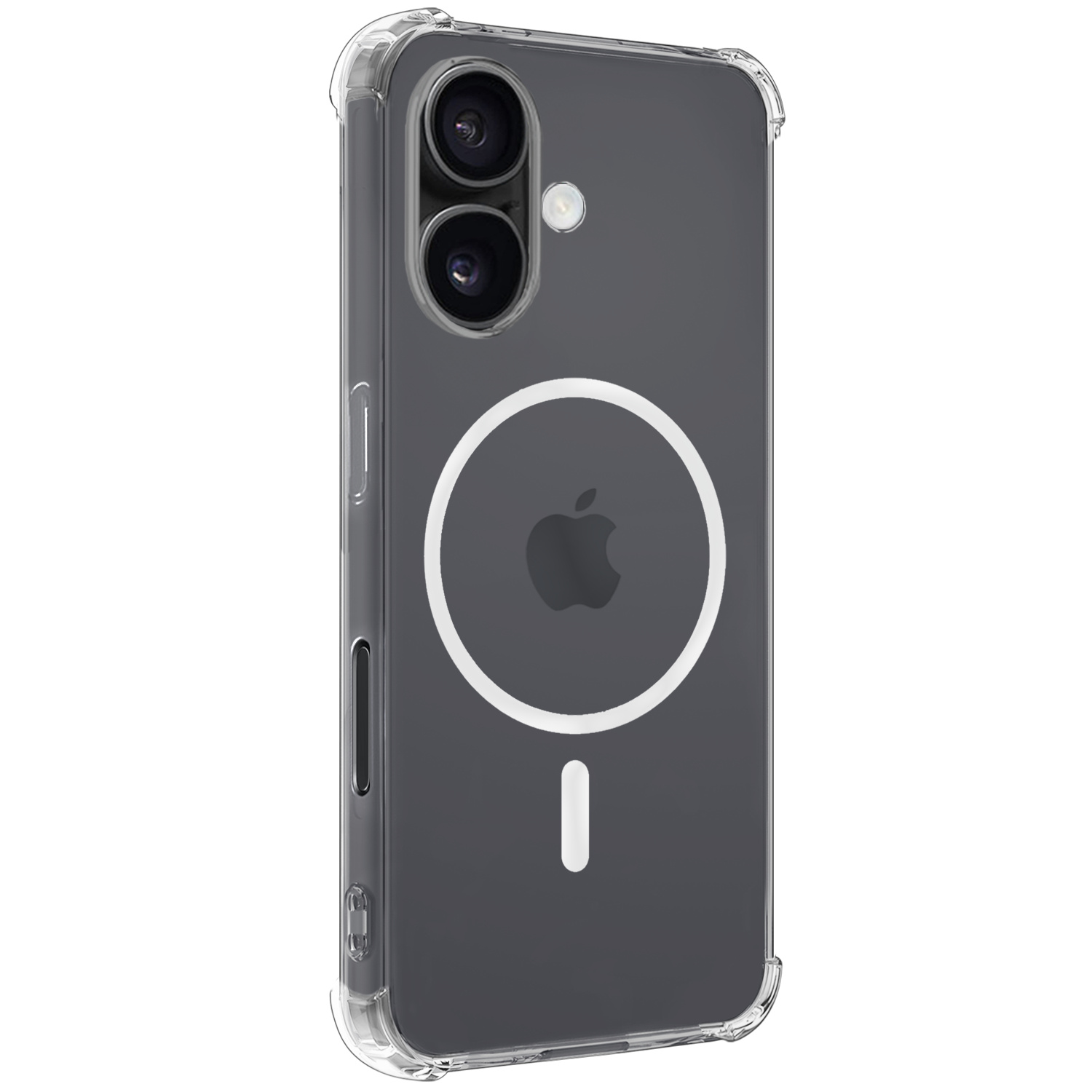 BASEY. Hoes Geschikt voor iPhone 16 Hoesje Magsafe Compatible Shock Proof Case Transparant - Hoesje Geschikt voor iPhone 16 Hoes Geschikt voor Magsafe Cover Shockproof - 2 Stuks