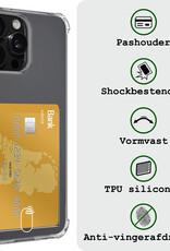 BASEY. Hoes Geschikt voor iPhone 16 Pro Hoesje Shock Proof Case Hoes Met 2x Screenprotector - Hoesje Geschikt voor iPhone 16 Pro Hoes Cover Shockproof - Transparant