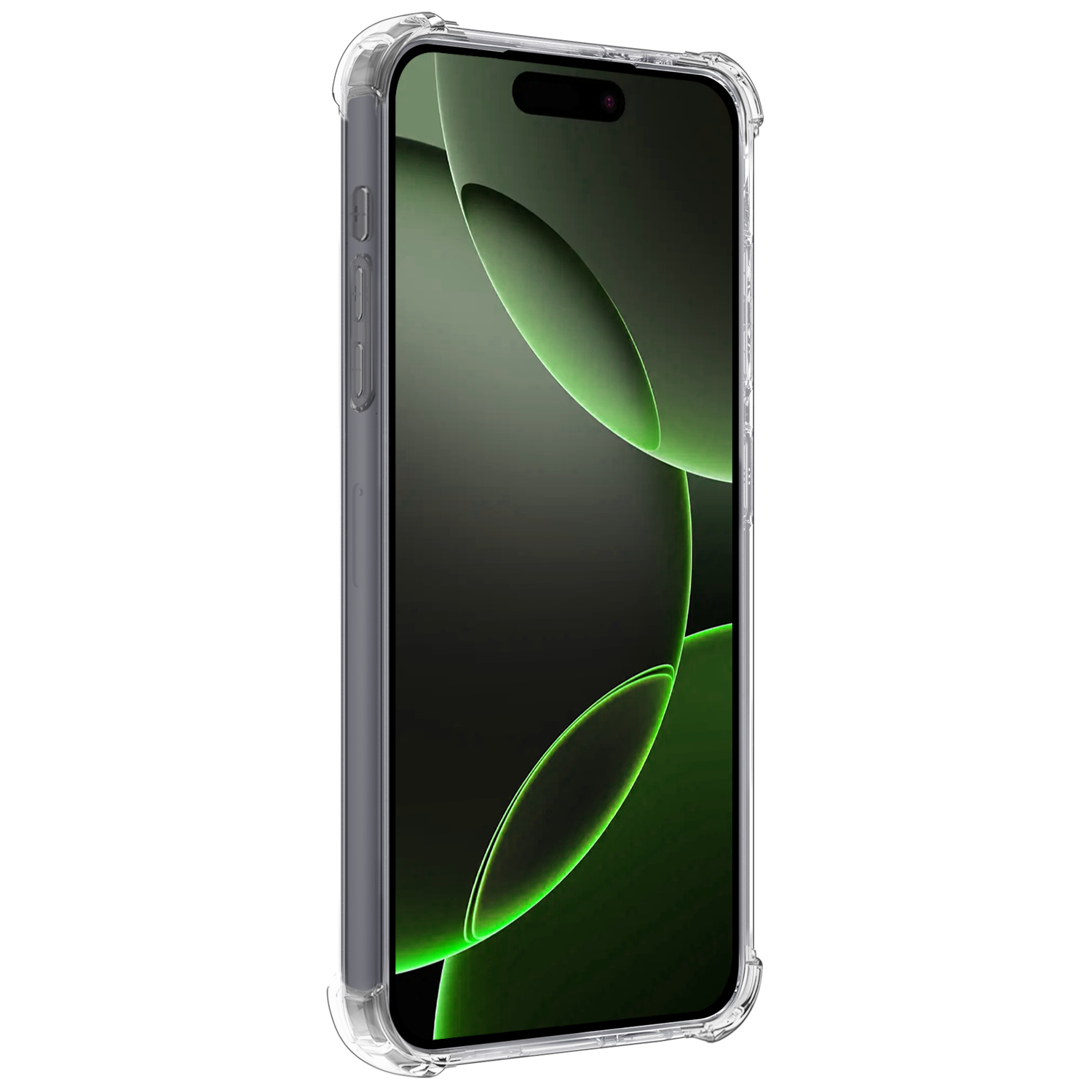 BASEY. Hoes Geschikt voor iPhone 16 Pro Max Hoesje Shock Proof Case Hoes Met 2x Screenprotector - Hoesje Geschikt voor iPhone 16 Pro Max Hoes Cover Shockproof - Transparant