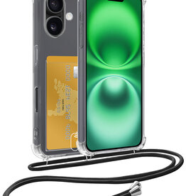 BASEY. BASEY. iPhone 16 Plus Hoesje Pashouder met Koord