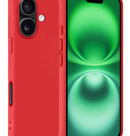BASEY. BASEY. iPhone 16 Hoesje Siliconen - Rood