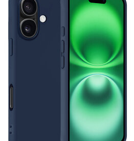 BASEY. BASEY. iPhone 16 Plus Hoesje Siliconen - Donkerblauw