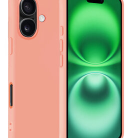 BASEY. BASEY. iPhone 16 Plus Hoesje Siliconen - Perzik