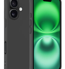 BASEY. BASEY. iPhone 16 Plus Hoesje Siliconen - Zwart