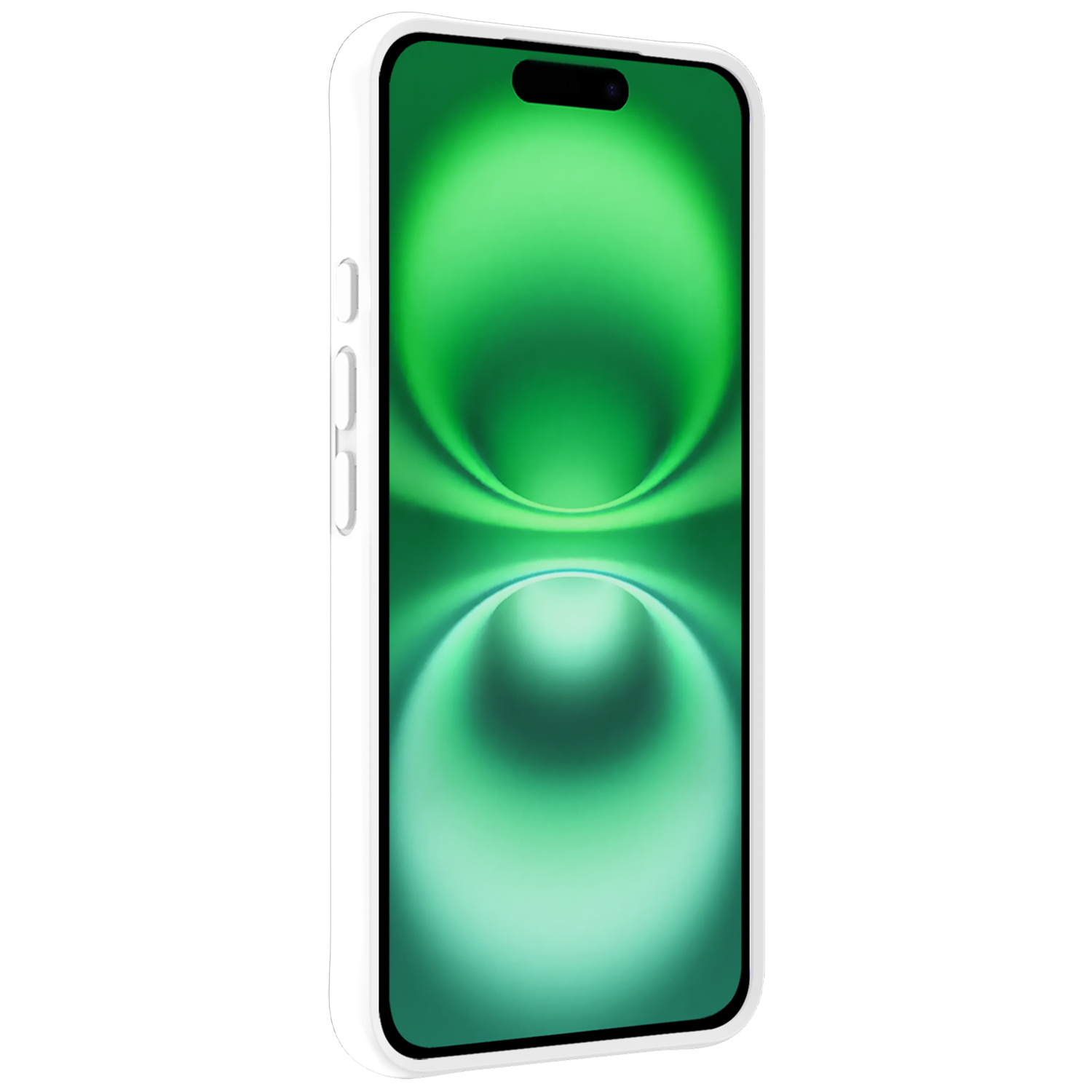 BASEY. Hoes Geschikt voor iPhone 16 Plus Hoesje Siliconen Back Cover Case Met 2x Screenprotector - Hoesje Geschikt voor iPhone 16 Plus Hoes Cover Hoesje - Wit