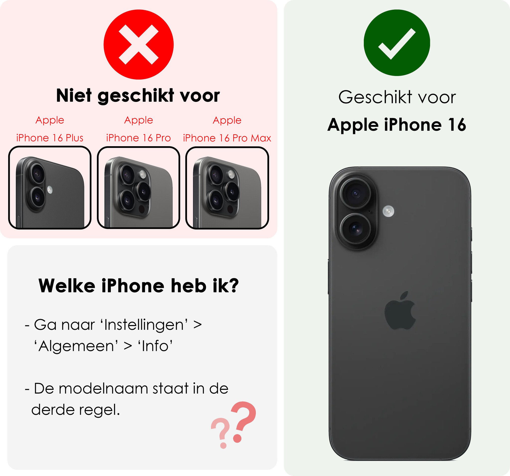 NoXx Hoes Geschikt voor iPhone 16 Hoesje Geschikt voor Magsafe Hoesje Cover Shock Proof Case - Transparant