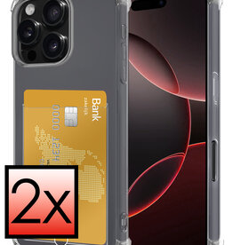 NoXx NoXx iPhone 16 Pro Max Hoesje Pashouder - 2 PACK