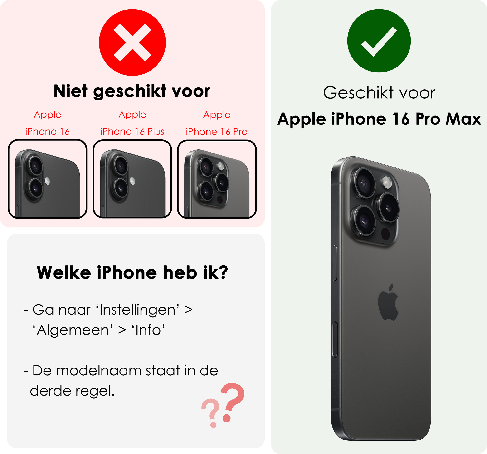 NoXx Hoes Geschikt voor iPhone 16 Pro Max Hoesje Pasjeshouder Cover Met Koord Shock Proof Case Siliconen Hoes Met Telefoonkoord en Kaarthouder Met 2x Screenprotector - Transparant