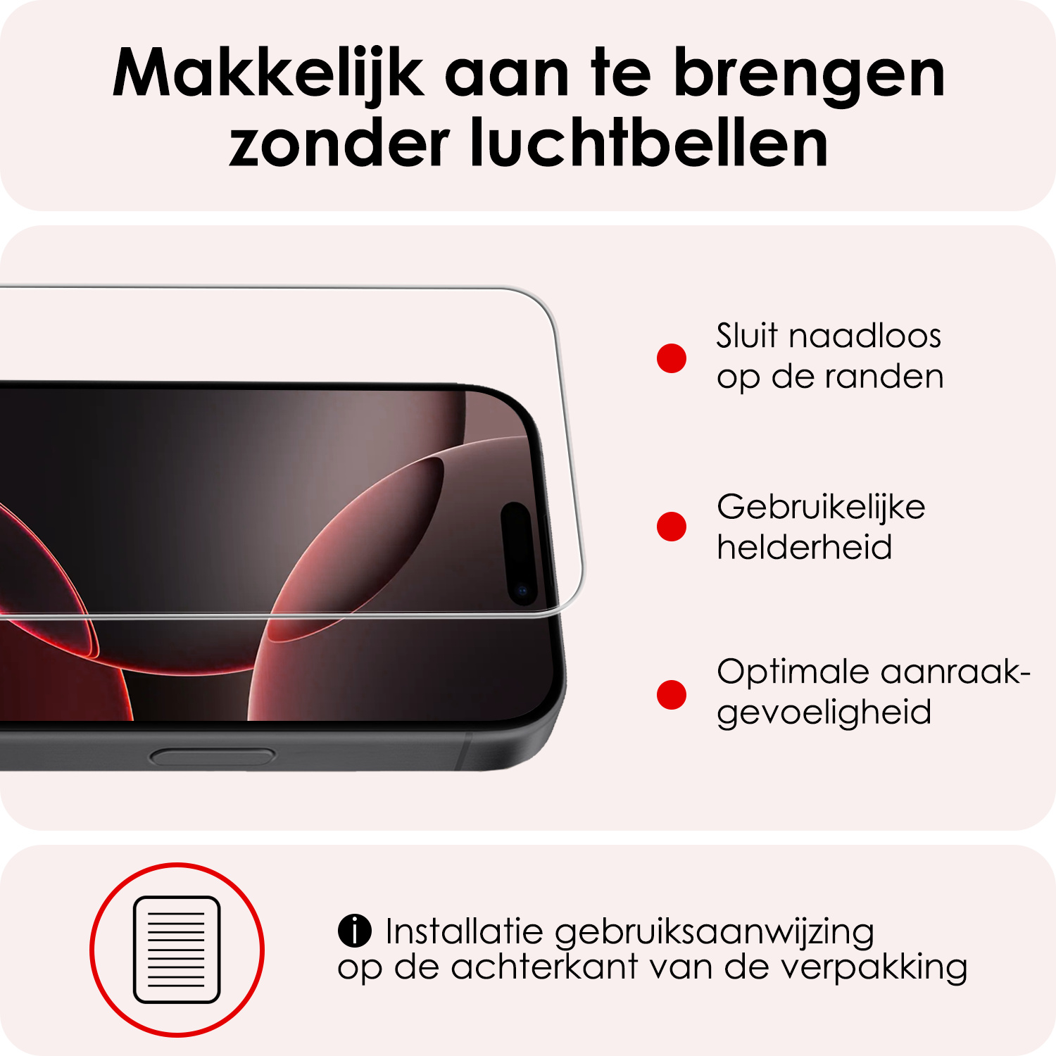NoXx Hoes Geschikt voor iPhone 16 Pro Max Hoesje Pasjeshouder Cover Met Koord Shock Proof Case Siliconen Hoes Met Telefoonkoord en Kaarthouder Met 2x Screenprotector - Transparant
