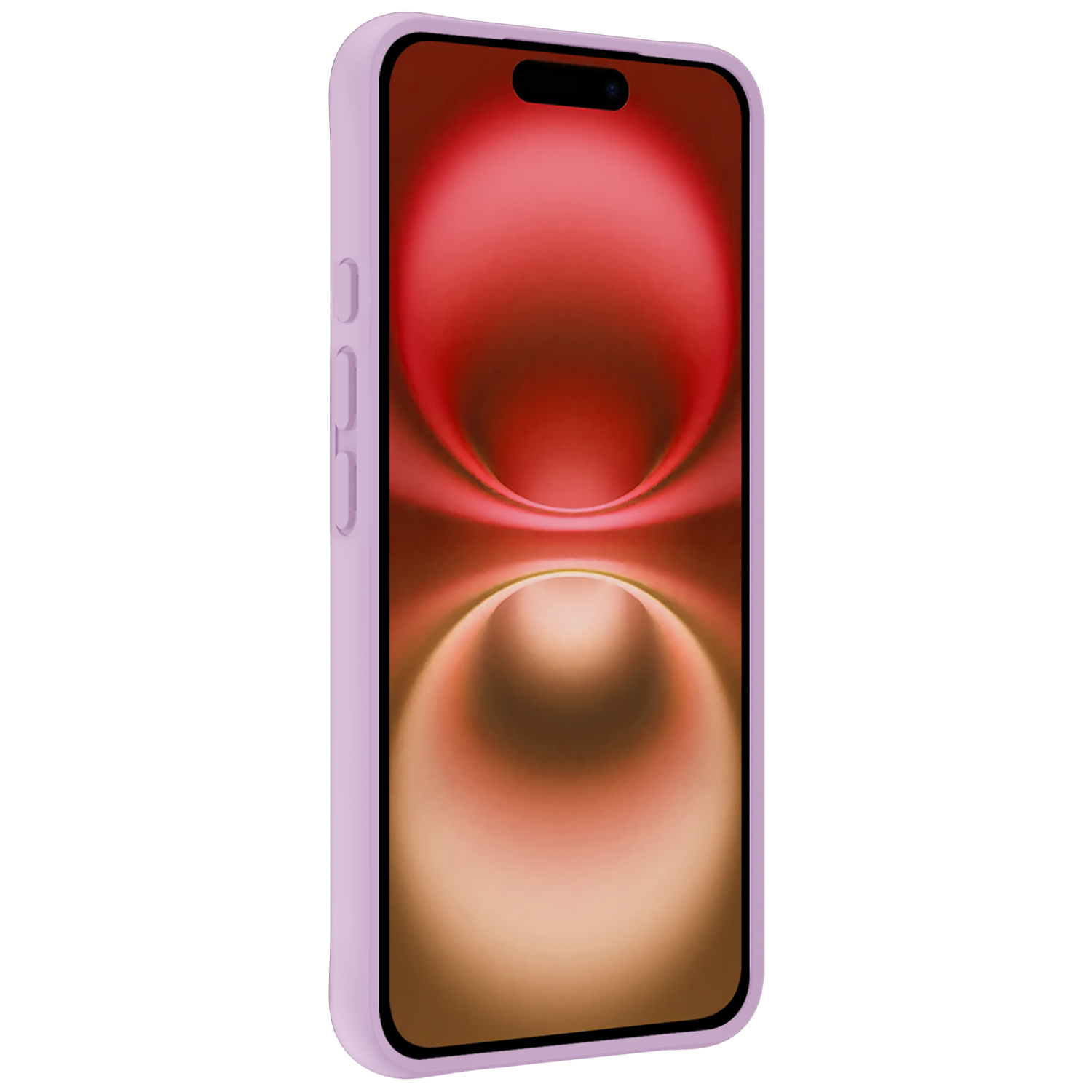 NoXx Hoes Geschikt voor iPhone 16 Hoesje Cover Siliconen Back Case Hoes Met 2x Screenprotector - Lila
