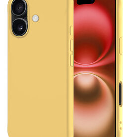 NoXx NoXx iPhone 16 Plus Hoesje Siliconen - Geel