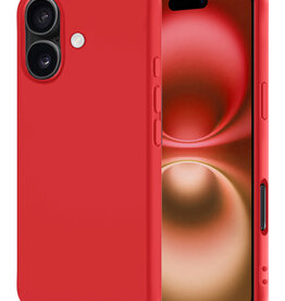 NoXx NoXx iPhone 16 Plus Hoesje Siliconen - Rood