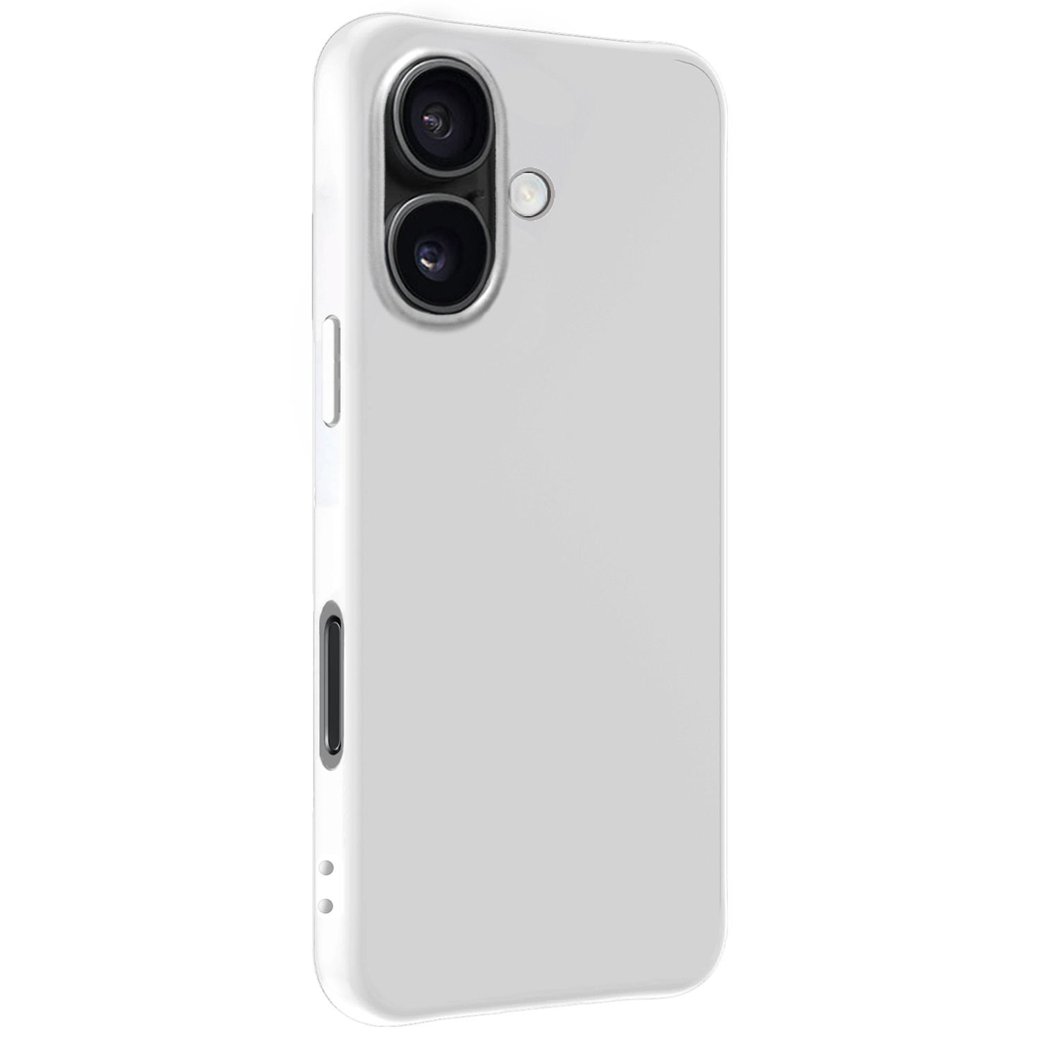NoXx Hoes Geschikt voor iPhone 16 Plus Hoesje Cover Siliconen Back Case Hoes - Wit