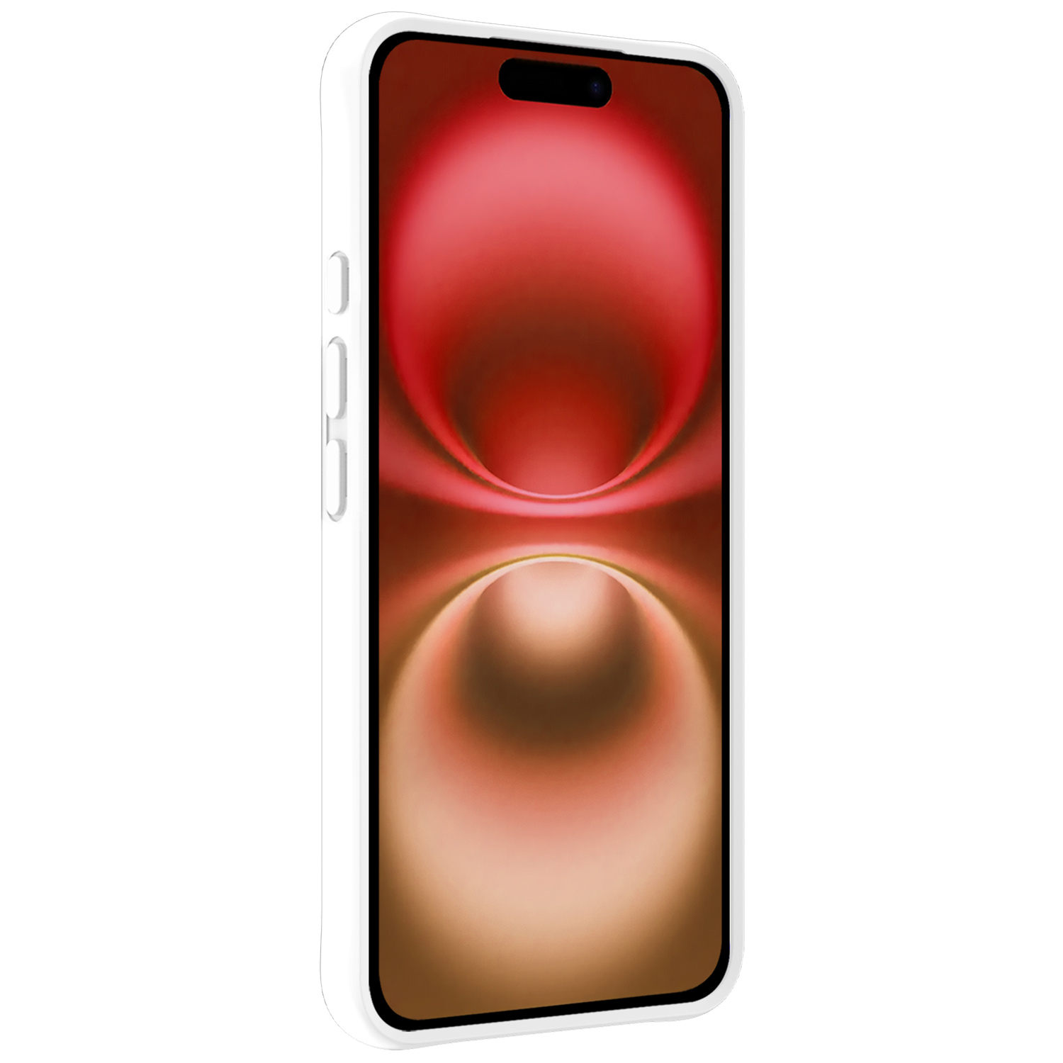 NoXx Hoes Geschikt voor iPhone 16 Plus Hoesje Cover Siliconen Back Case Hoes - Wit