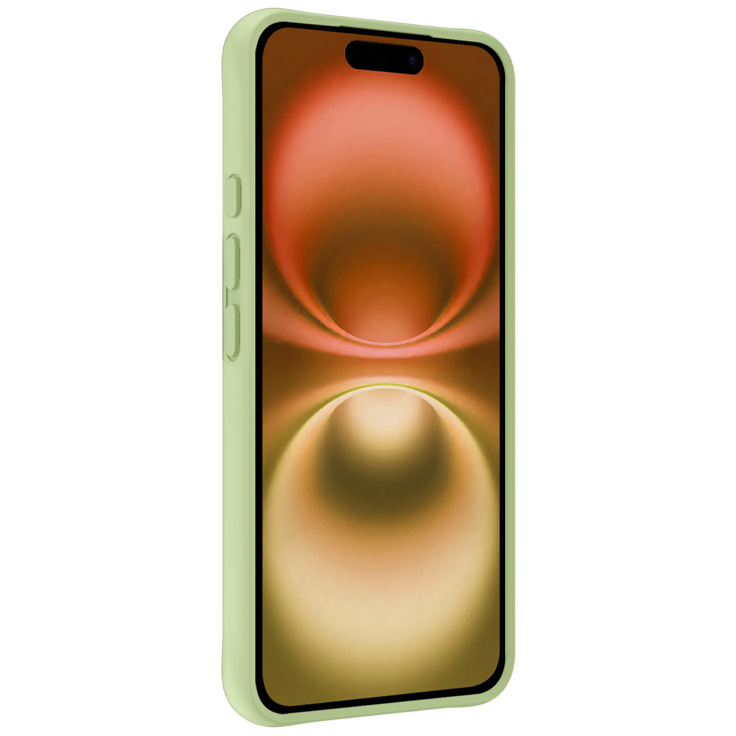 Nomfy Hoesje Geschikt voor iPhone 16 Hoesje Siliconen Cover Case - Hoes Geschikt voor iPhone 16 Hoes Back Case - Groen