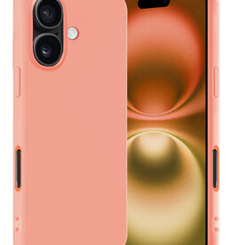 Nomfy Nomfy iPhone 16 Hoesje Siliconen - Perzik