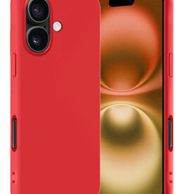 Nomfy Nomfy iPhone 16 Hoesje Siliconen - Rood