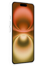 Nomfy Hoesje Geschikt voor iPhone 16 Hoesje Siliconen Cover Case - Hoes Geschikt voor iPhone 16 Hoes Back Case - Wit