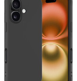Nomfy Nomfy iPhone 16 Hoesje Siliconen - Zwart