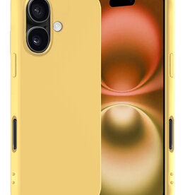 Nomfy Nomfy iPhone 16 Plus Hoesje Siliconen - Geel