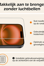 Nomfy Hoesje Geschikt voor iPhone 16 Plus Hoesje Siliconen Cover Case Met 2x Screenprotector - Hoes Geschikt voor iPhone 16 Plus Hoes Back Case - Geel