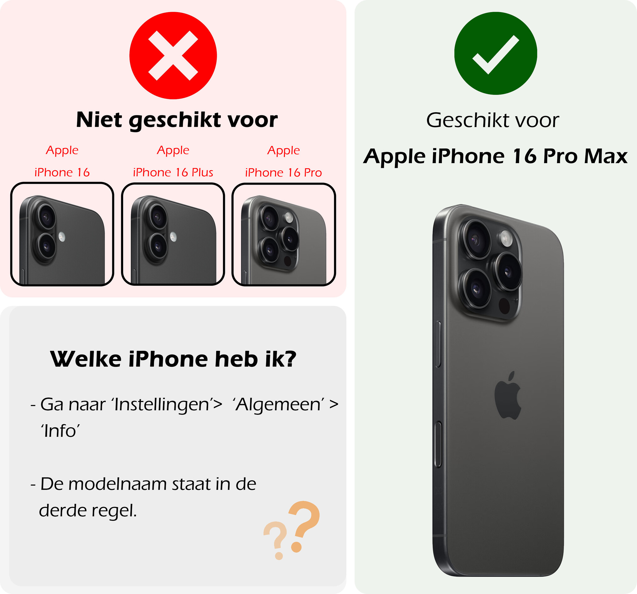 Nomfy Hoesje Geschikt voor iPhone 16 Pro Max Hoesje Pasjeshouder Shockproof Hard Case Met 2x Screenprotector - Hoesje Geschikt voor iPhone 16 Pro Max Hoes Met Kaarthouder - Donkergroen