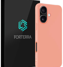 Forterra Forterra iPhone 16 Hoesje Siliconen - Perzik