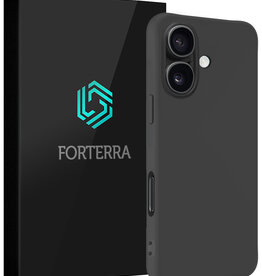 Forterra Forterra iPhone 16 Hoesje Siliconen - Zwart