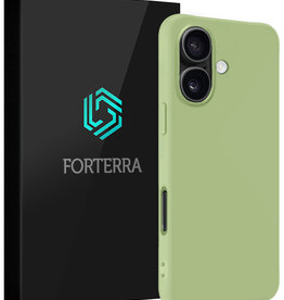 Forterra Forterra iPhone 16 Plus Hoesje Siliconen - Groen