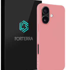 Forterra Forterra iPhone 16 Plus Hoesje Siliconen - Lichtroze