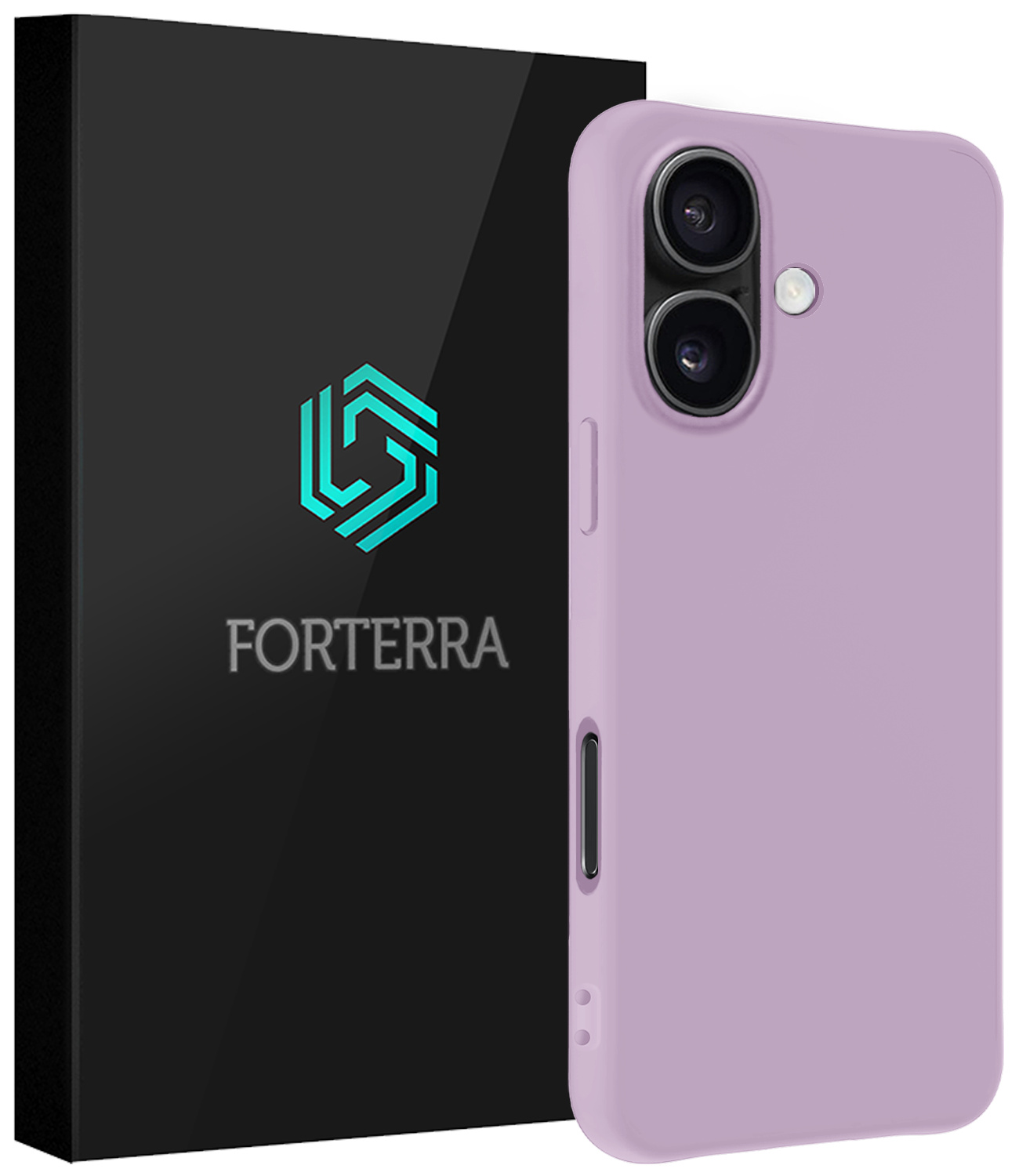 Forterra Hoesje Geschikt voor iPhone 16 Plus Case Siliconen Hoes - Hoes Geschikt voor iPhone 16 Plus Hoesje Back Cover - Lila