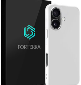 Forterra Forterra iPhone 16 Plus Hoesje Siliconen - Wit
