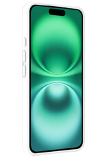 Forterra Hoesje Geschikt voor iPhone 16 Plus Case Siliconen Hoes - Hoes Geschikt voor iPhone 16 Plus Hoesje Back Cover - Wit - 2 PACK