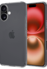 NoXx Hoes Geschikt voor iPhone 16 Hoesje Cover Siliconen Back Case Hoes - Transparant