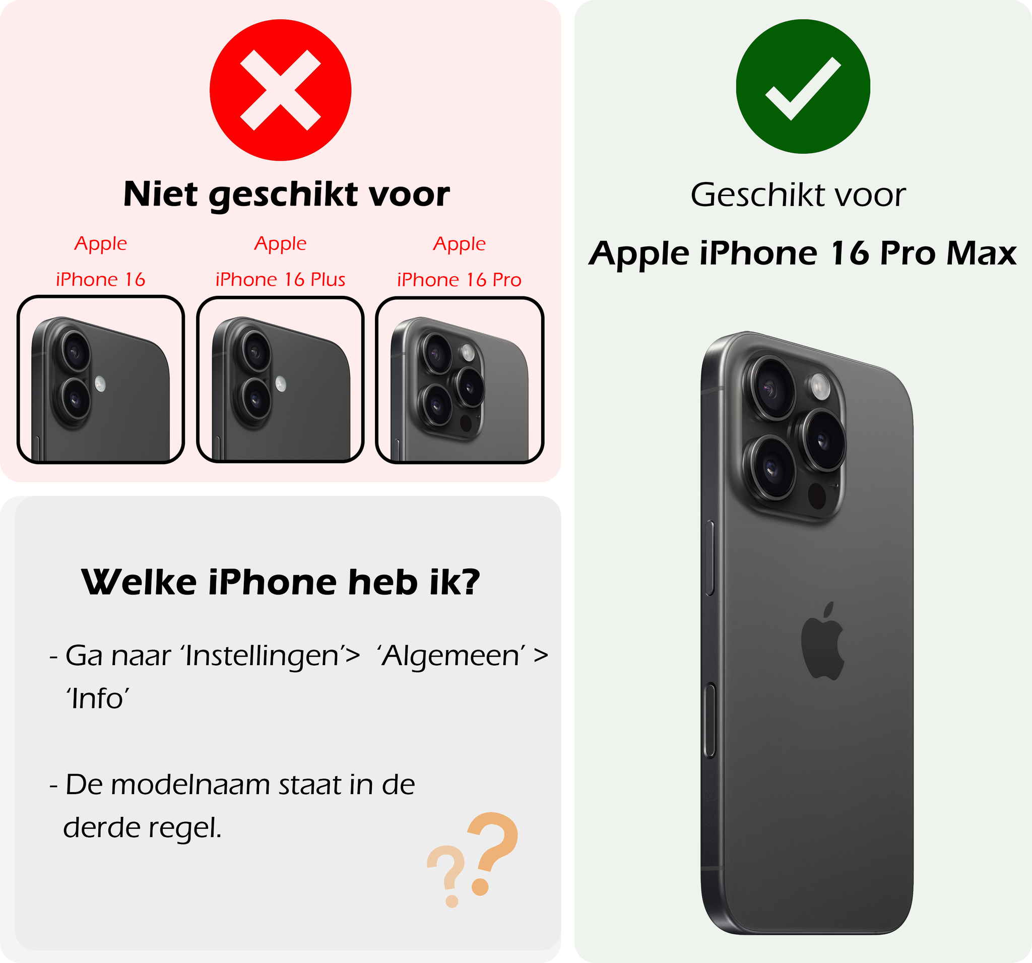 Nomfy Screenprotector - Geschikt voor iPhone 16 Pro Max Screenprotector Bescherm Glas - Screenprotector Geschikt voor iPhone 16 Pro Max Screen Protector Tempered Glass Volledig - 3 PACK
