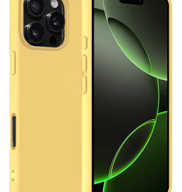 BASEY. BASEY. iPhone 16 Pro Hoesje Siliconen - Geel