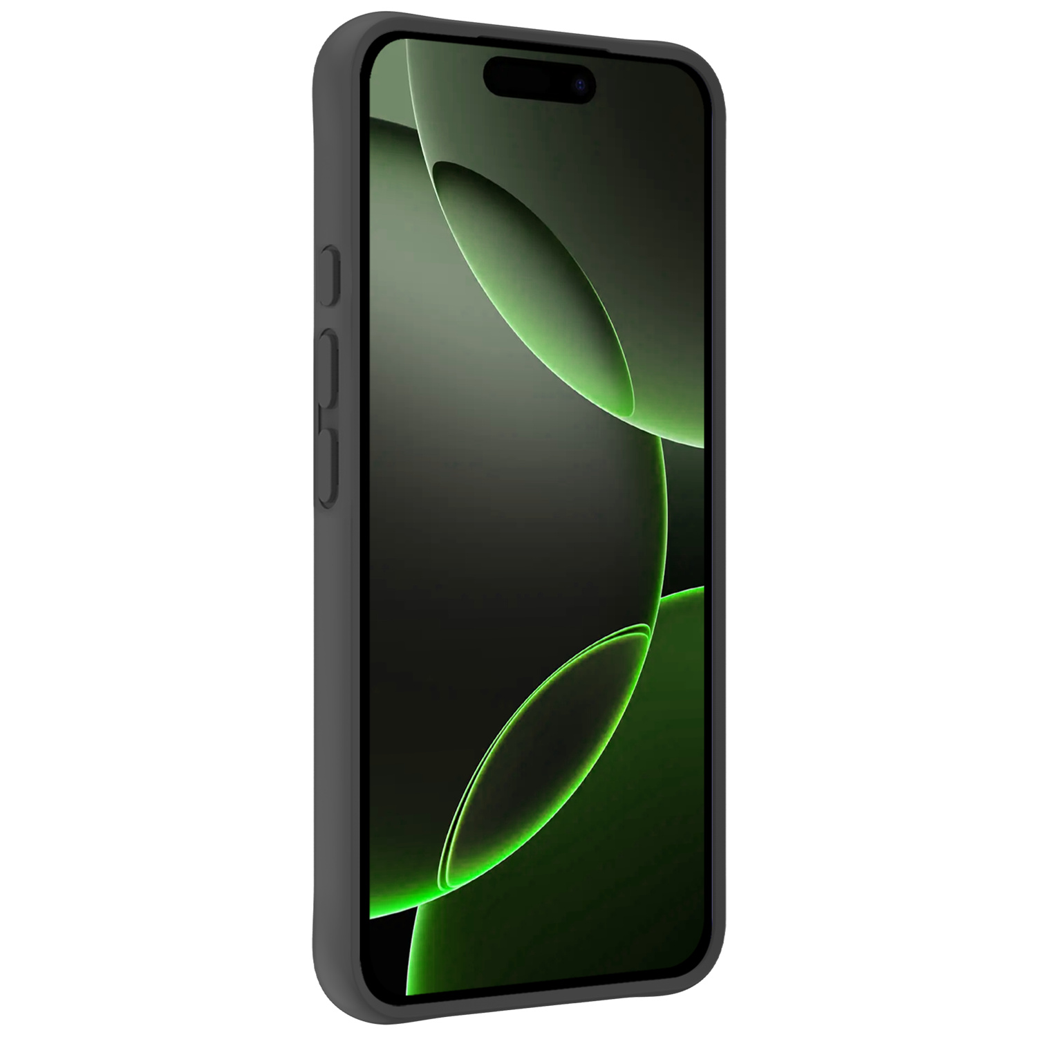 BASEY. Hoes Geschikt voor iPhone 16 Pro Max Hoesje Siliconen Back Cover Case - Hoesje Geschikt voor iPhone 16 Pro Max Hoes Cover Hoesje - Zwart - 2 Stuks