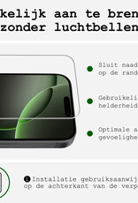 BASEY. Hoes Geschikt voor iPhone 16 Pro Max Hoesje Siliconen Back Cover Case Met 2x Screenprotector - Hoesje Geschikt voor iPhone 16 Pro Max Hoes Cover Hoesje - Lila