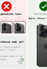 BASEY. Hoes Geschikt voor iPhone 16 Pro Max Hoesje Siliconen Back Cover Case Met 2x Screenprotector - Hoesje Geschikt voor iPhone 16 Pro Max Hoes Cover Hoesje - Rood