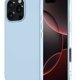 NoXx NoXx iPhone 16 Pro Hoesje Siliconen - Lichtblauw