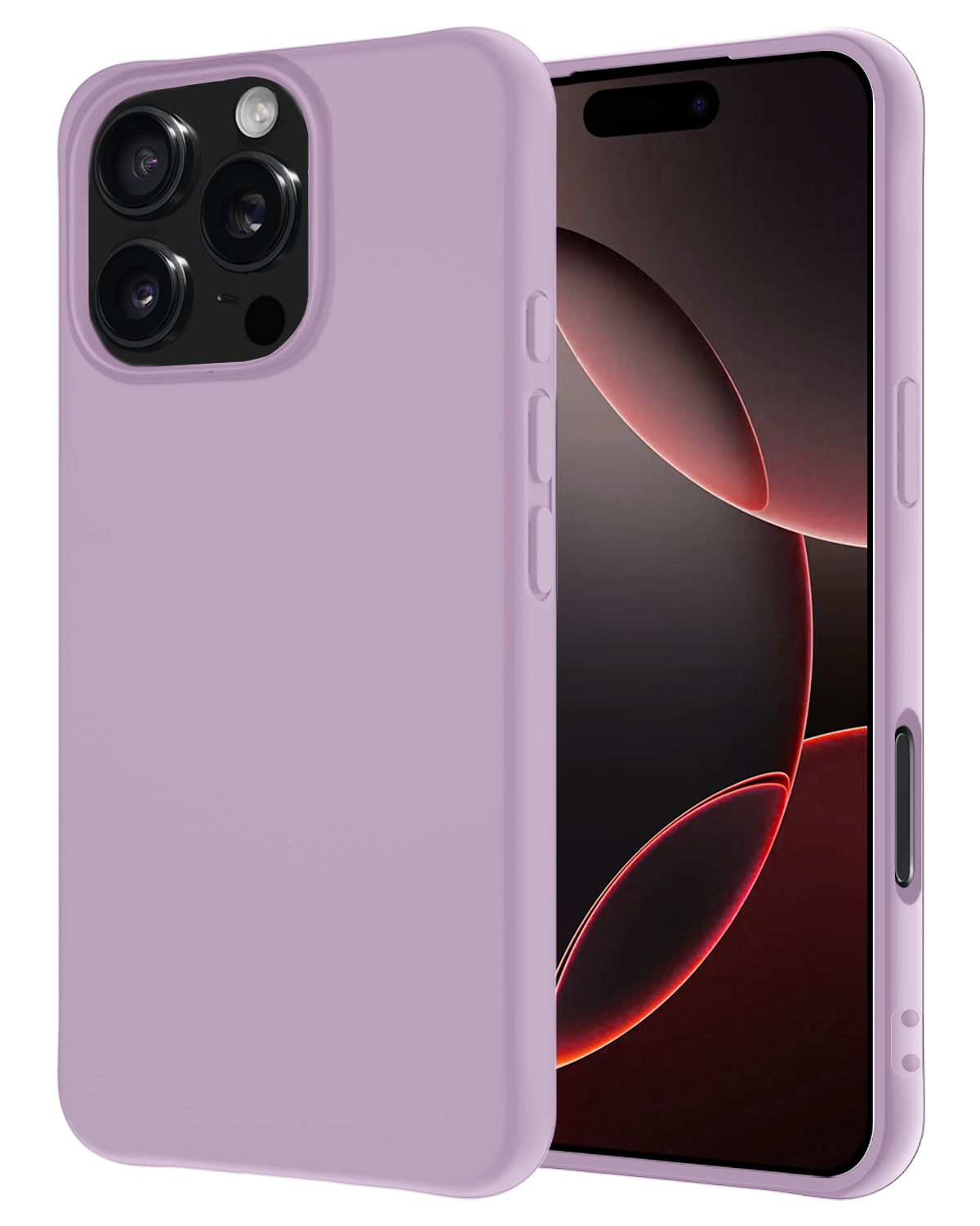 NoXx Hoes Geschikt voor iPhone 16 Pro Hoesje Cover Siliconen Back Case Hoes - Lila