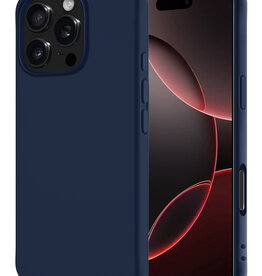 NoXx NoXx iPhone 16 Pro Max Hoesje Siliconen - Donkerblauw