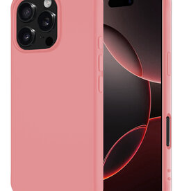 NoXx NoXx iPhone 16 Pro Max Hoesje Siliconen - Lichtroze