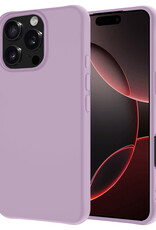 NoXx Hoes Geschikt voor iPhone 16 Pro Max Hoesje Cover Siliconen Back Case Hoes - Lila