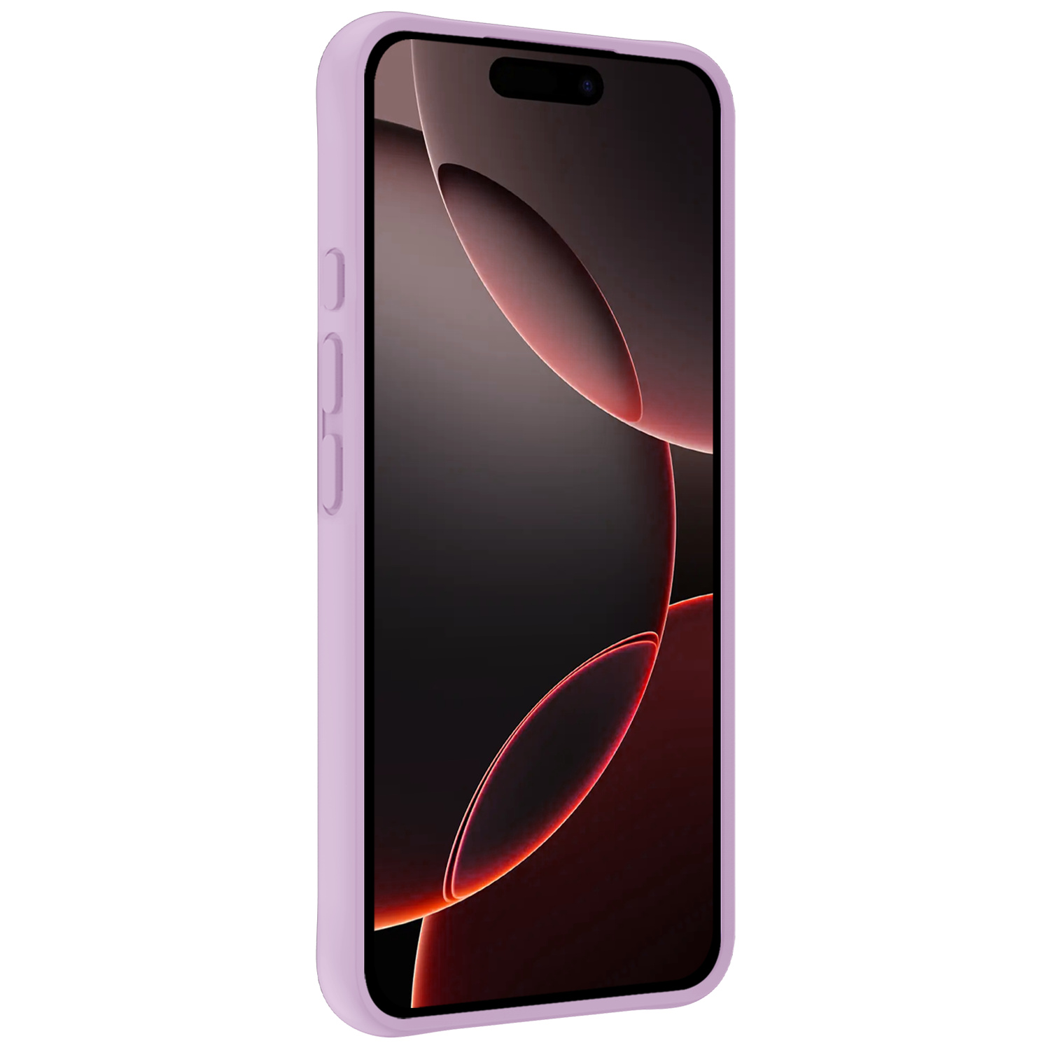 NoXx Hoes Geschikt voor iPhone 16 Pro Max Hoesje Cover Siliconen Back Case Hoes - Lila - 2x