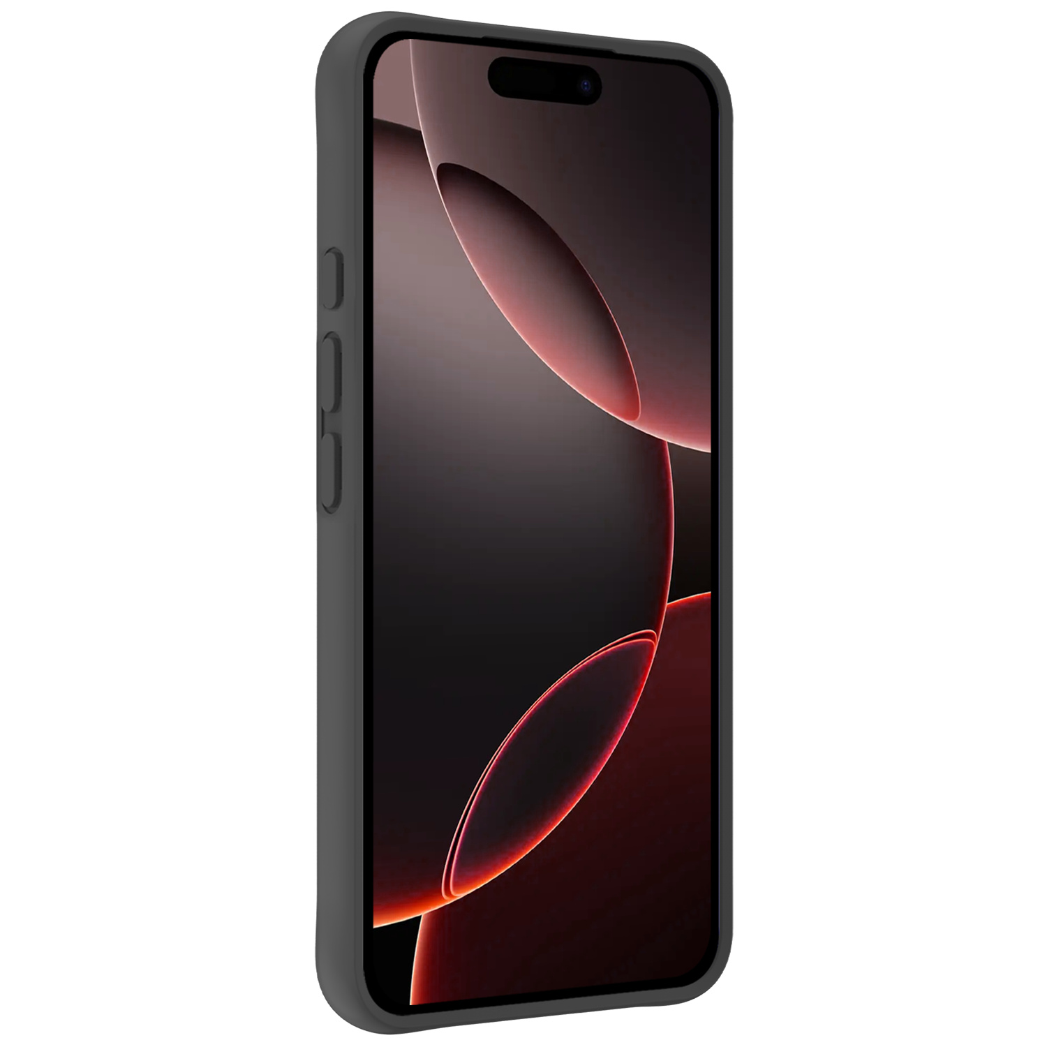 NoXx Hoes Geschikt voor iPhone 16 Pro Max Hoesje Cover Siliconen Back Case Hoes Met 2x Screenprotector - Zwart