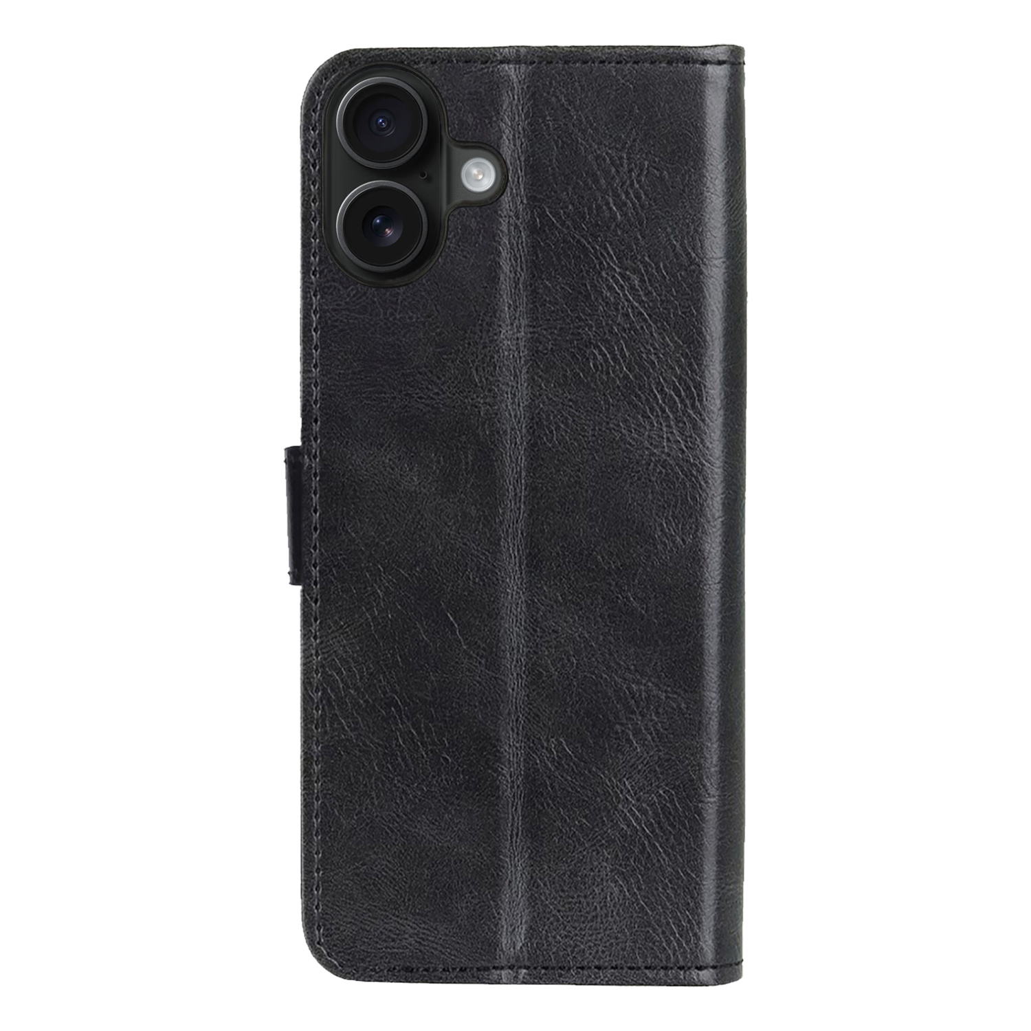 NoXx Hoes Geschikt voor iPhone 16 Plus Hoesje Book Case Hoes Flip Cover Wallet Bookcase - Zwart
